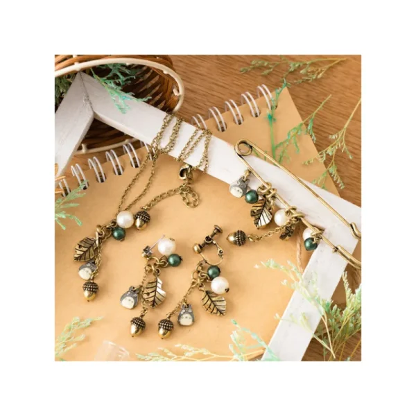 Best Sale Broche épingle à nourrice Totoro & Feuilles - Mon Voisin Totoro Accessoires | Bijoux