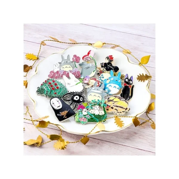 Best Broche Totoro Fleur - Mon Voisin Totoro Pins