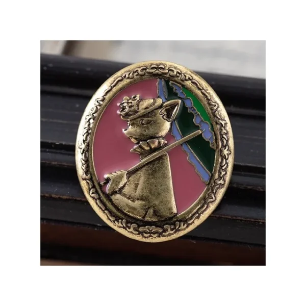 Shop Broche vintage Louise - Le Royaume des chats Pins