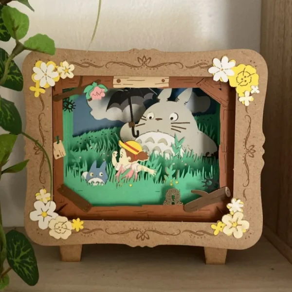 Discount Cadre Théâtre de papier Fleur 100x80x42mm - Studio Ghibli Loisirs Créatifs