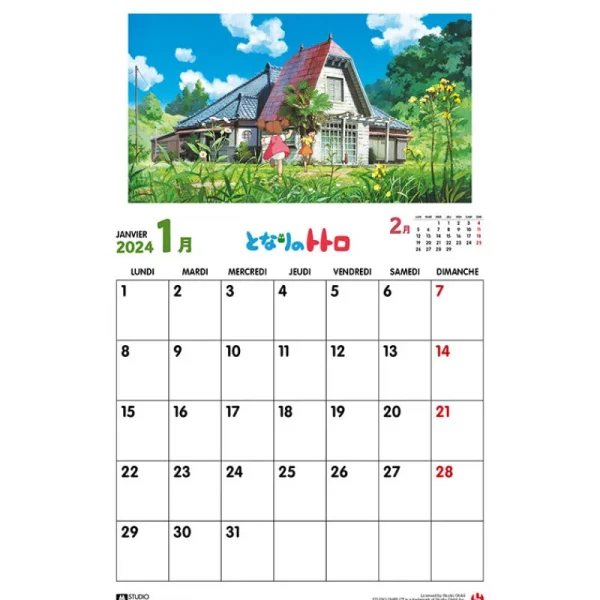 Fashion Calendrier Totoro 2024 - DE Agendas Et Calendriers