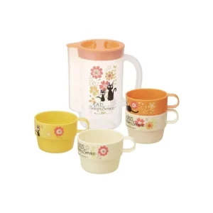 Online Carafe Et 4 Tasses Kiki Marguerite - Kiki la petite sorcière Cuisine Et Table