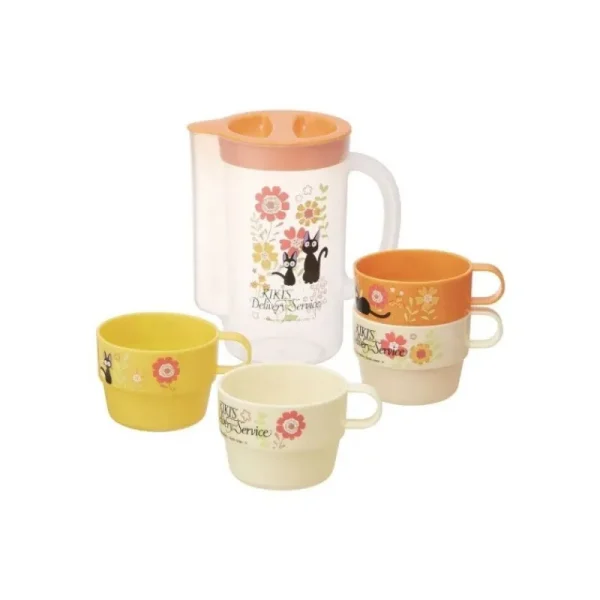 Online Carafe Et 4 Tasses Kiki Marguerite - Kiki la petite sorcière Cuisine Et Table