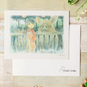 Cheap Carte de vœux aquarelle 24 x 15,8 cm Chihiro - Le Voyage de Chihiro Cartes Postales Et Papier À Lettres