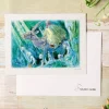 Cheap Carte de vœux aquarelle 24 x 15,8 cm Ashitaka dans la forêt  - Prince Cartes Postales Et Papier À Lettres