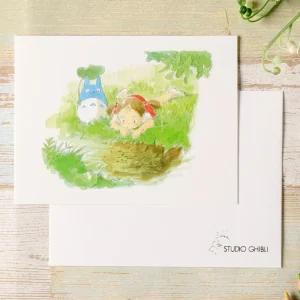 Store Carte de vœux aquarelle 24 x 15,8 cm Été - Mon Voisin Totoro Cartes Postales Et Papier À Lettres