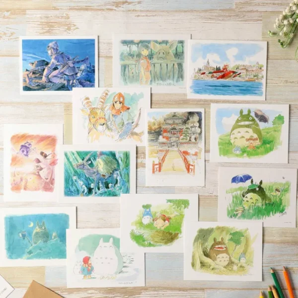 Discount Carte de vœux aquarelle 24 x 15,8 cm Sur le front - Nausicaä Cartes Postales Et Papier À Lettres