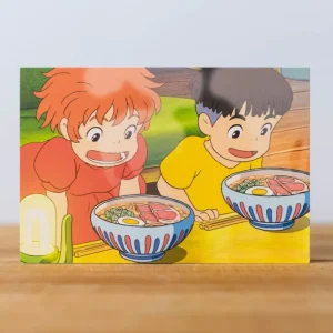 Discount Carte Postale Ponyo & Sosuke ramen - Ponyo sur la falaise Cartes Postales Et Papier À Lettres