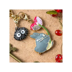 Outlet Chaînette Charms Totoro Gris & Fleur - Mon Voisin Totoro Straps