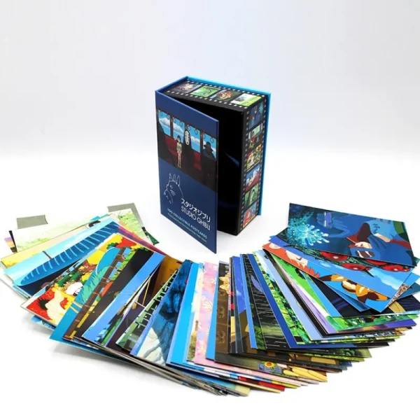 Discount Coffret 100 cartes postales de collection serie 1 - Studio Ghibli Cartes Postales Et Papier À Lettres