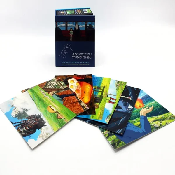 Discount Coffret 100 cartes postales de collection serie 1 - Studio Ghibli Cartes Postales Et Papier À Lettres