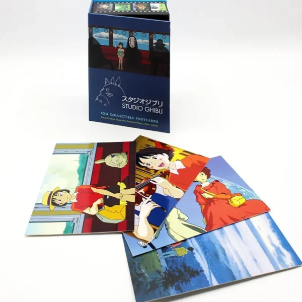 Discount Coffret 100 cartes postales de collection serie 1 - Studio Ghibli Cartes Postales Et Papier À Lettres