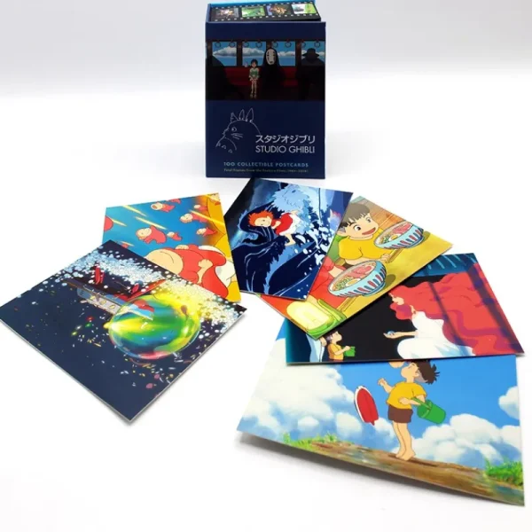 Discount Coffret 100 cartes postales de collection serie 1 - Studio Ghibli Cartes Postales Et Papier À Lettres