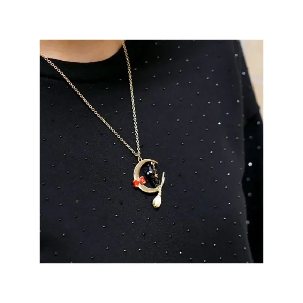 Cheap Collier Jiji Et La Lune - Kiki la petite sorcière Bijoux