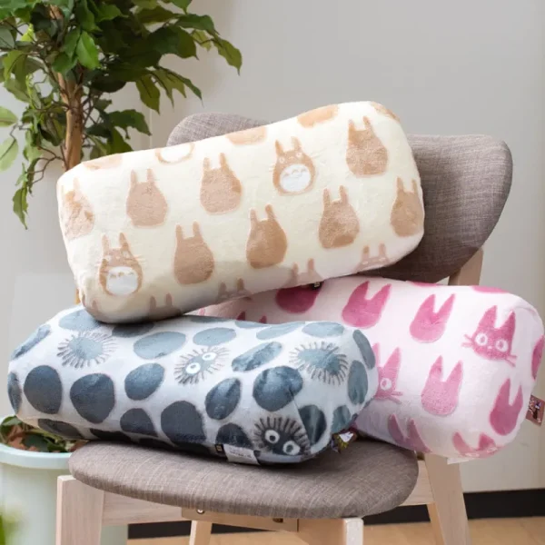 Discount Coussin brique moiré Totoro silhouette   - Mon Voisin Totoro Mobilier