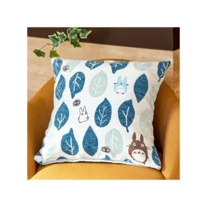 Cheap Coussin Totoro Feuilles Bleues et Vertes 45x45 cm - Mon Voisin Totoro Mobilier