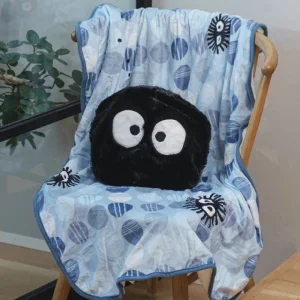 Online Couverture coussin Noiraude - Mon Voisin Totoro Linge De Maison