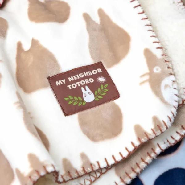 Discount Couverture moirée Totoro silhouette 70x100 cm - Mon Voisin Totoro Linge De Maison