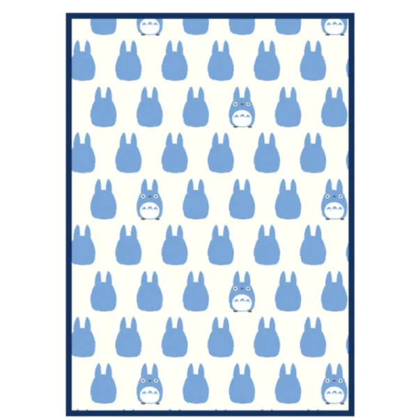 Shop Couverture Silhouette Totoro Bleu 100x140 cm - Mon Voisin Totoro Linge De Maison