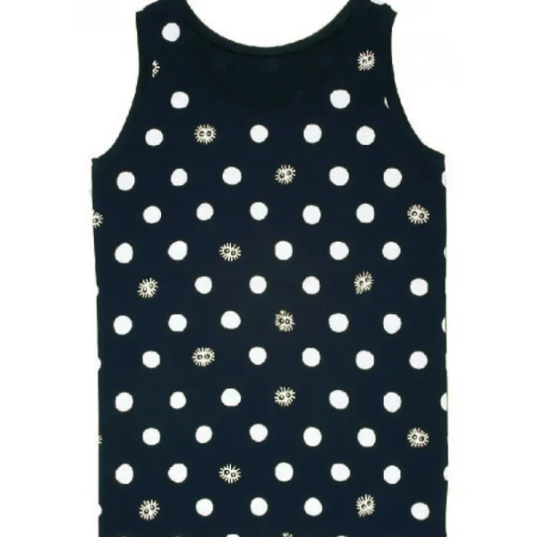 Clearance Débardeur Totoro Kurosuke Points Noirs (Femme) - Mon Voisin Totoro Textile