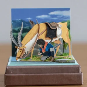 Cheap Diorama papier Ashitaka et Yakuru -Princesse Mononoké Loisirs Créatifs