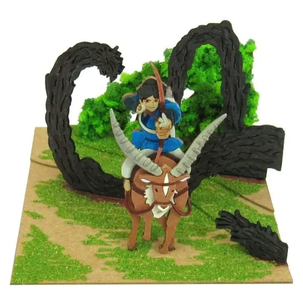 Store Diorama papier Ashitaka en forêt - Princesse Mononoké Loisirs Créatifs