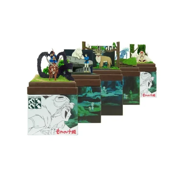 Store Diorama papier Ashitaka en forêt - Princesse Mononoké Loisirs Créatifs