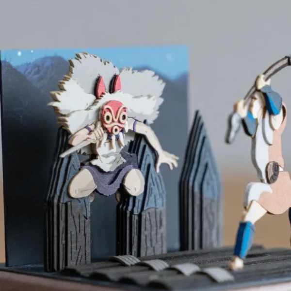 Fashion Diorama papier San au combat - Princesse Mononoké Loisirs Créatifs
