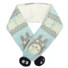 Fashion ECHARPE A POMPONS HIVER BLEU – MON VOISIN TOTORO Textile