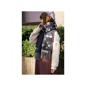 New Etole Avec Boutons Kiki La Ville Sous La Neige - Kiki la petite sorci Textile