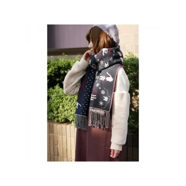 New Etole Avec Boutons Kiki La Ville Sous La Neige - Kiki la petite sorci Textile