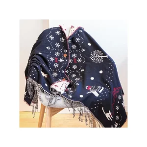 New Etole Avec Boutons Kiki La Ville Sous La Neige - Kiki la petite sorci Textile