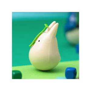 Best Sale Figurine Culbuto Totoro Blanc avec feuille - Mon Voisin Totoro Jouets