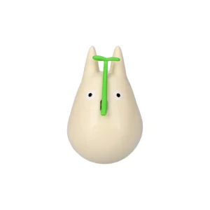 Best Sale Figurine Culbuto Totoro Blanc avec feuille - Mon Voisin Totoro Jouets