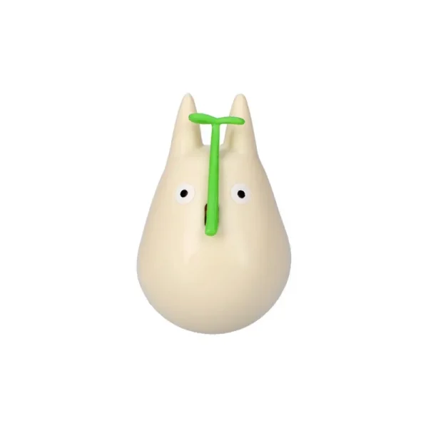 Best Sale Figurine Culbuto Totoro Blanc avec feuille - Mon Voisin Totoro Jouets