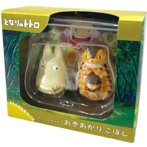 Sale Figurines Culbuto Totoro Blanc & Chatbus - Mon Voisin Totoro Jouets