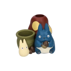 Shop Figurines pot à crayon Totoro bleu & blanc - Mon Voisin Totoro Boites À Bijoux