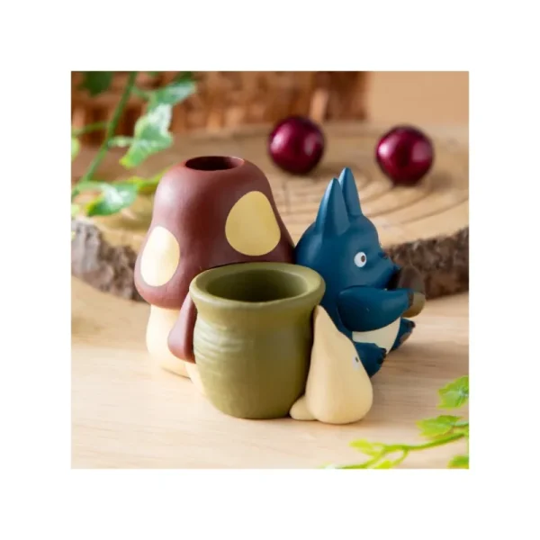Shop Figurines pot à crayon Totoro bleu & blanc - Mon Voisin Totoro Boites À Bijoux