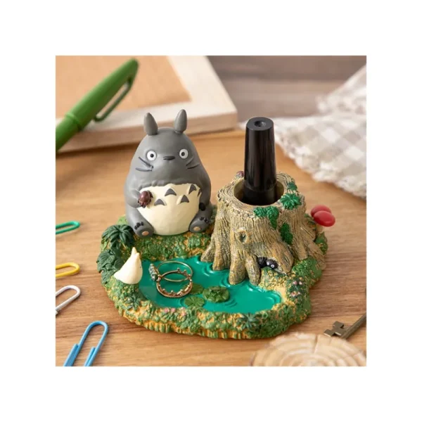 New Figurines pot à crayon Totoro au bord de la marre - Mon Voisin Totoro Boites À Bijoux