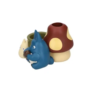 Shop Figurines pot à crayon Totoro bleu & blanc - Mon Voisin Totoro Boites À Bijoux