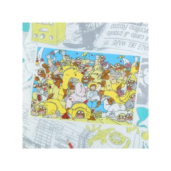 Shop Foulard Photo souvenir 53x53cm - Porco Rosso Textile