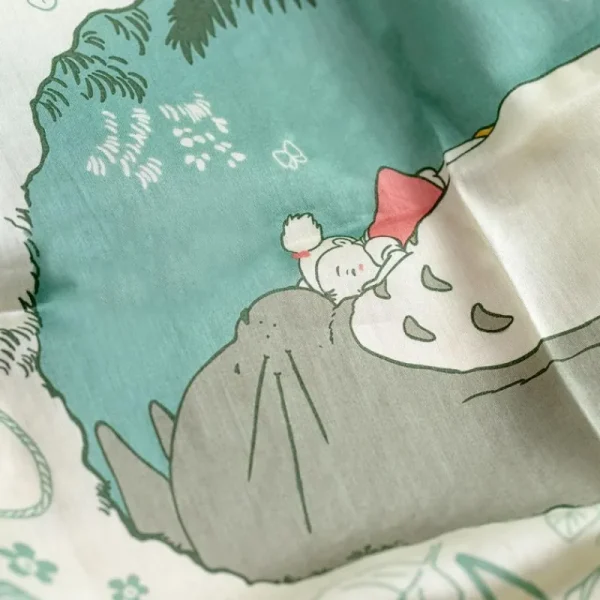 Outlet Grand mouchoir Mystérieuse rencontre 53x53 cm - Mon Voisin Totoro Textile