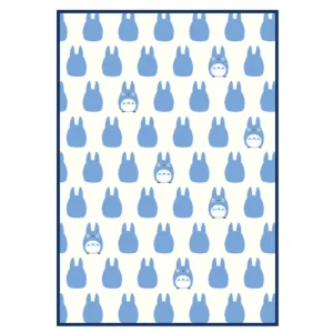Cheap Grande couverture Silhouette Totoro Bleu 200x140 cm - Mon Voisin Toto Linge De Maison