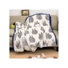Outlet Grande couverture Silhouette Totoro Gris 200x140 cm - Mon Voisin Toto Linge De Maison