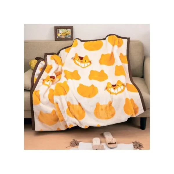 New Grande couverture Silhouette Chatbus 200x140 cm - Mon Voisin Totoro Linge De Maison