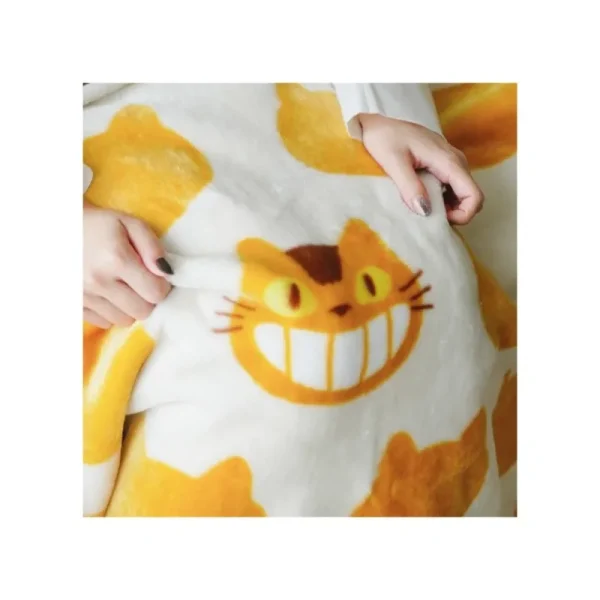New Grande couverture Silhouette Chatbus 200x140 cm - Mon Voisin Totoro Linge De Maison