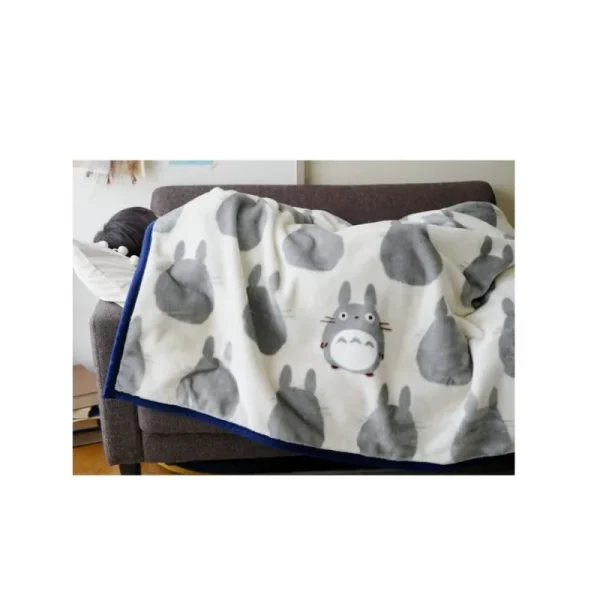 Outlet Grande couverture Silhouette Totoro Gris 200x140 cm - Mon Voisin Toto Linge De Maison
