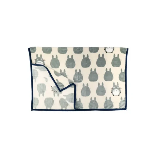 Outlet Grande couverture Silhouette Totoro Gris 200x140 cm - Mon Voisin Toto Linge De Maison