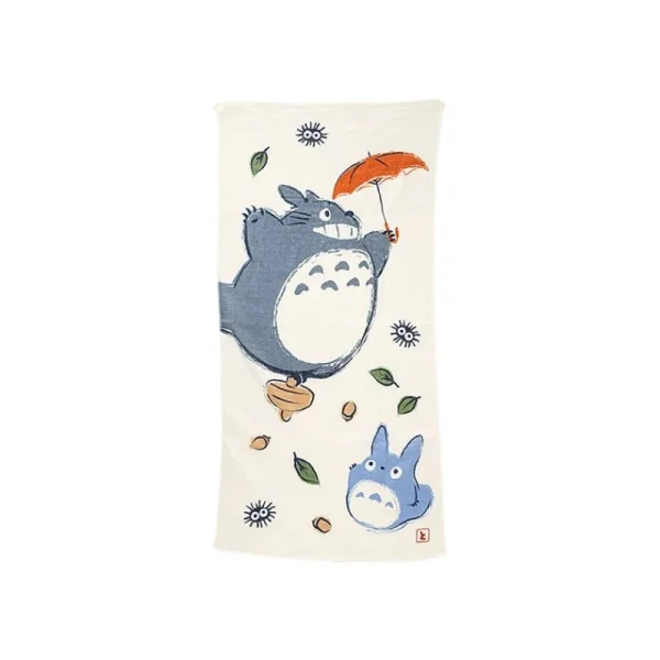 Cheap Grande Serviette Imabari Totoro Parapluie 60x120 cm - Mon Voisin Toto Linge De Maison