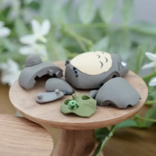 New Kumukumu 3D Puzzle Totoro Gris avec feuille - Mon Voisin Totoro Puzzle